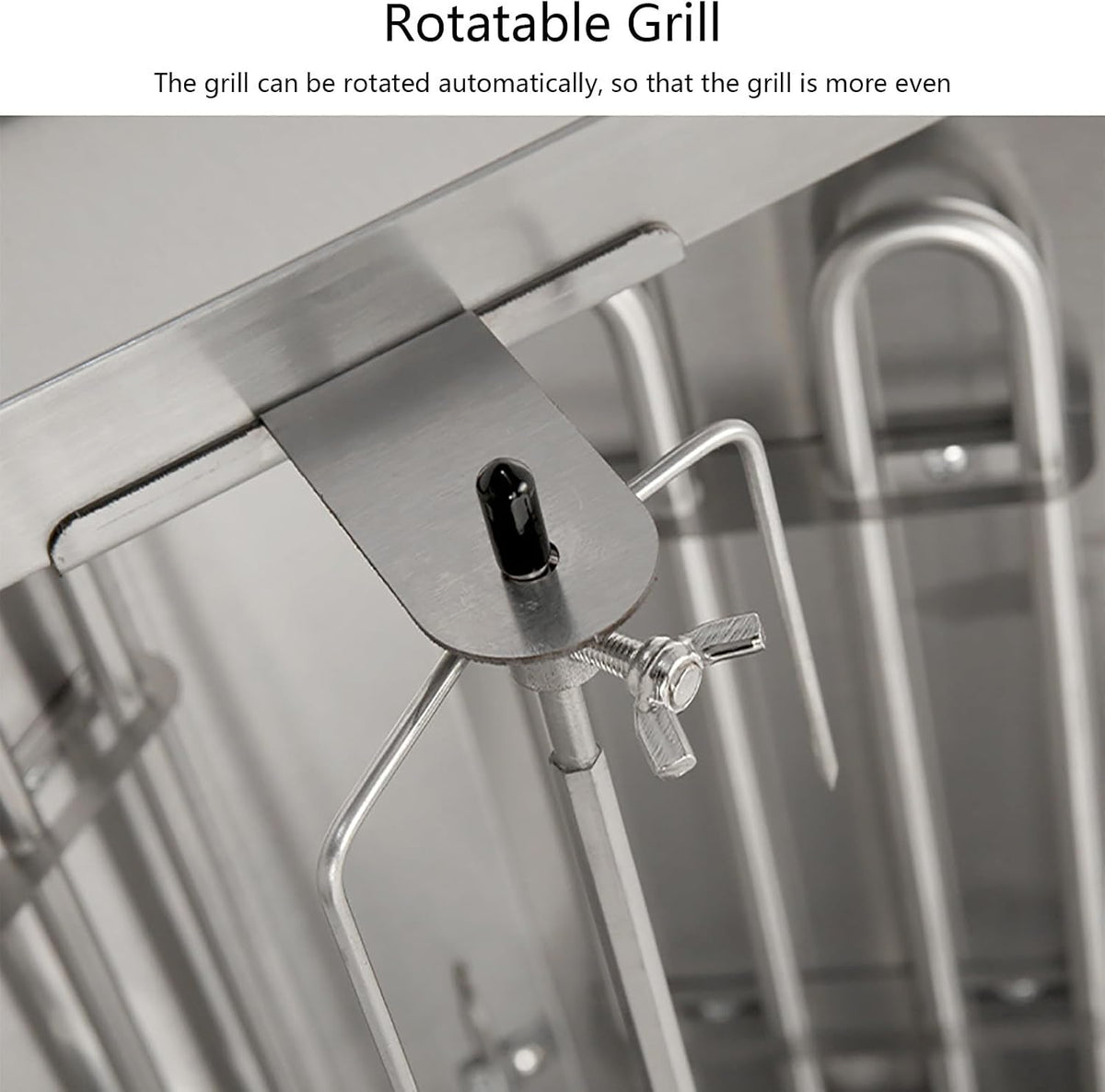 Electric Shawarma Machine, Home Vertical Rotisserie, Gyro Broiler, with 2 Heating Tubes, Meat Catcher for Outdoor