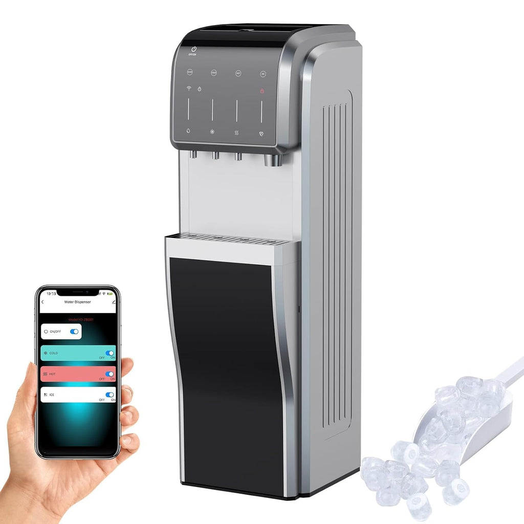 5-in-1 Water Cooler Dispenser with Ice Maker