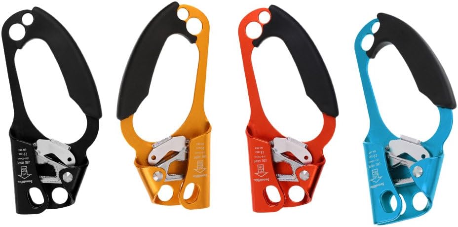 Hand Ascender for 8-13mm Rope, 4KN (880lbs) Strength, Left Hand, Aluminum-Magnesium Alloy for Climbing, Rescue & Caving