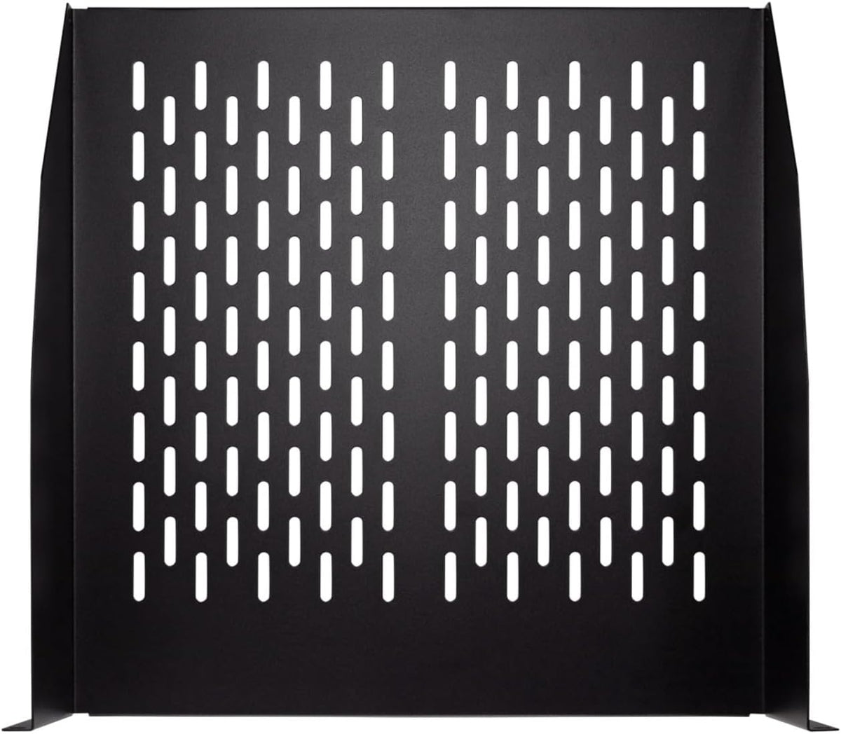 NavePoint 2U 19-Inch Universal Vented Rack Mount Cantilever Fixed Server Cabinet Shelf 18-Inches Deep Black