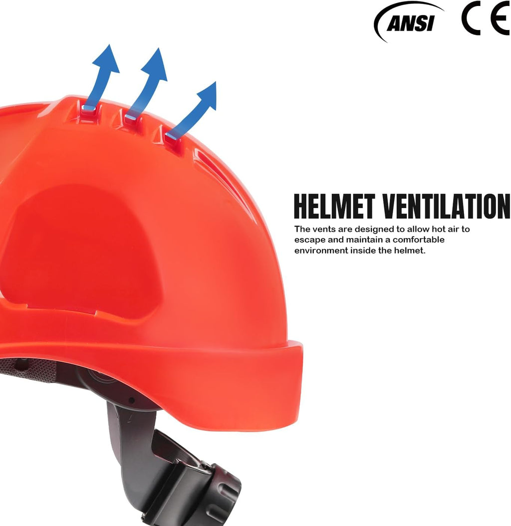 6-in-1 Chainsaw Helmet with Face Shield and Hearing Protection Ear Muffs, Forestry Safety Hard Hat Kits, ANSI Z89.1