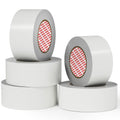 5 Pack Duct Tape White Heavy Duty,2 in x 30 YD (Total 150YD), 9 Mil