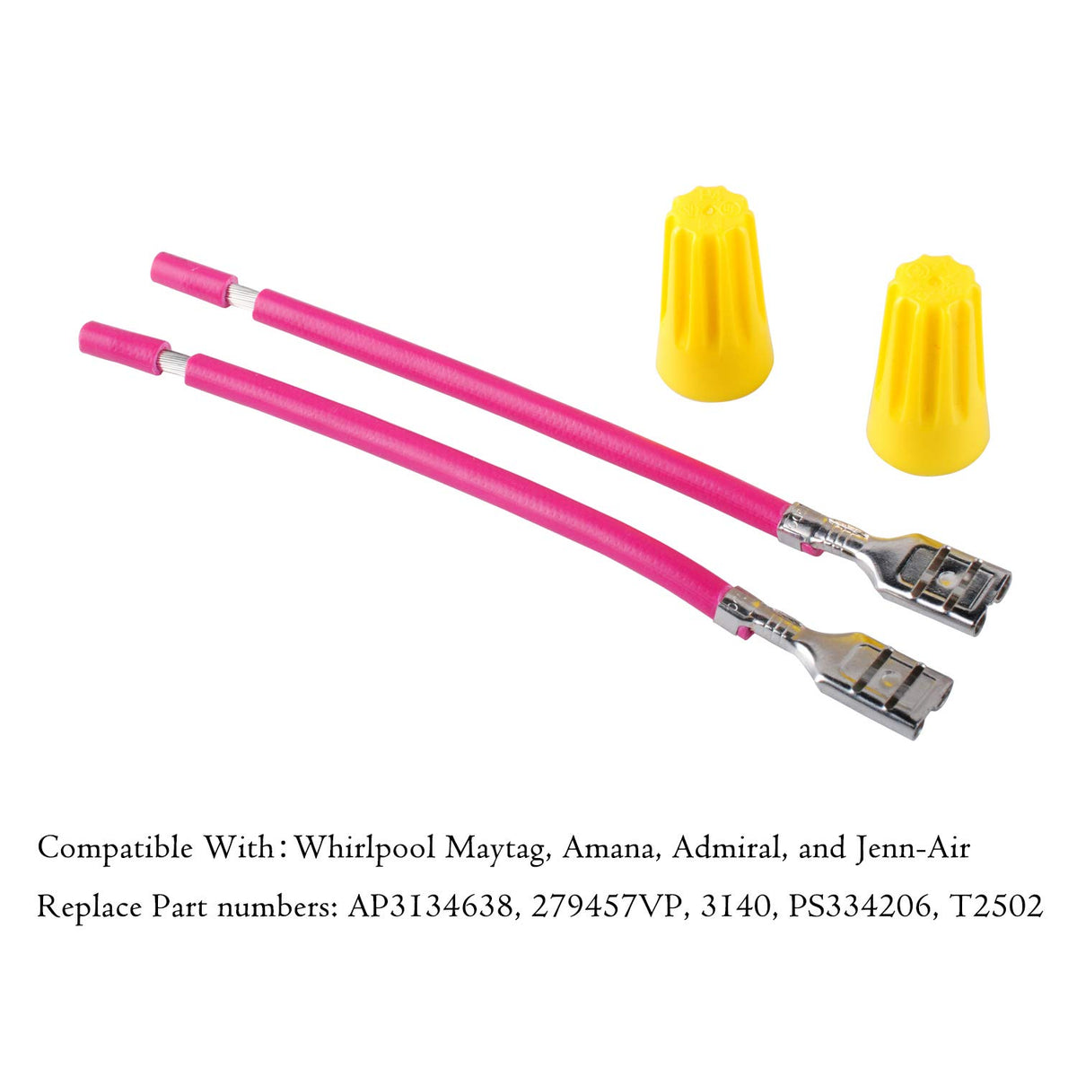 279457 Dryer Heating Element Connecting Wire Kit Replacement Compatible with Whirlpool Replace AP3134638 PS334206 279457