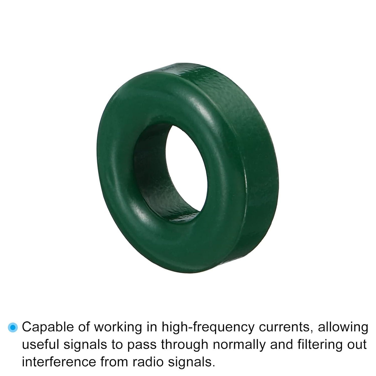 PATIKIL Ferrite Toroid Core 0.8" ODx0.4" IDx0.3" H Green 20 Pcs