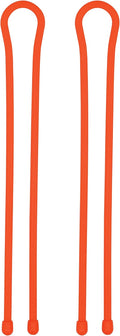 Gear Tie Reusable Rubber Twist Tie 24", 2-Pack, Bright Orange New Packaging