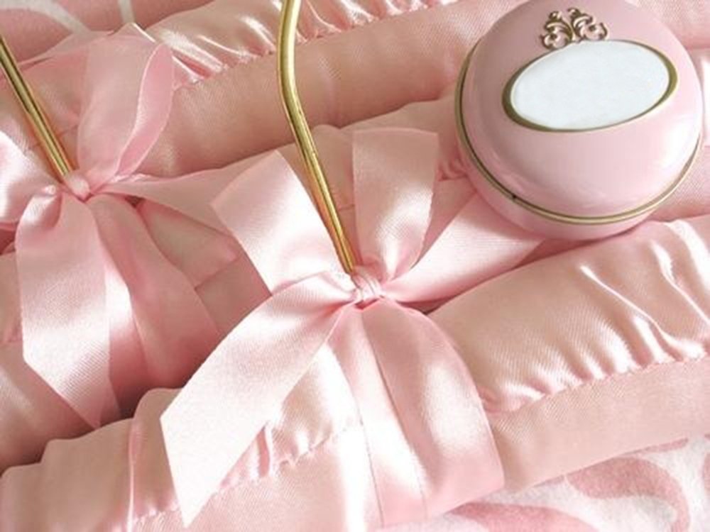 Light Pink Double Faced Satin Ribbon, 1 Inch Continuous 50 Yards