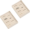 Small Jewelry Trays for Drawer,2 Pack 7 Slots Ring Organizer | Jewelry Box Inserts,Drawer Inserts,Vanity Drawer