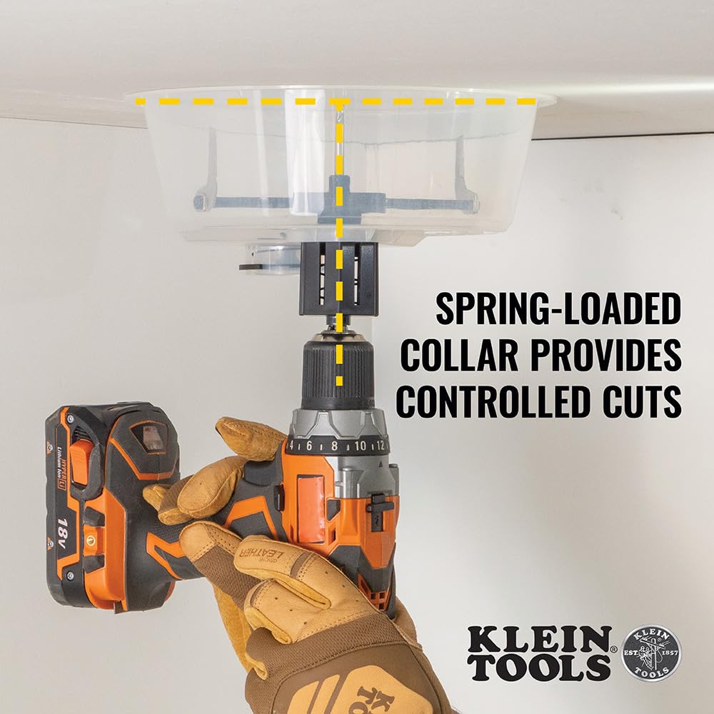 Klein Tools 53710 Adjustable Hole Saw, 2 to 7-Inch with Vacuum Port