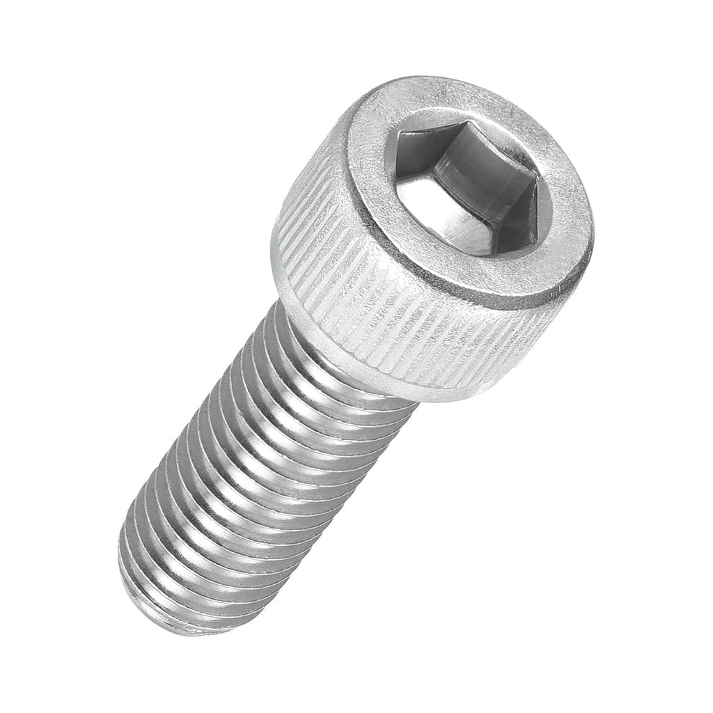 Socket Head Cap Screws M10-1.5x30mm 304 Stainless Steel Silver 20pcs