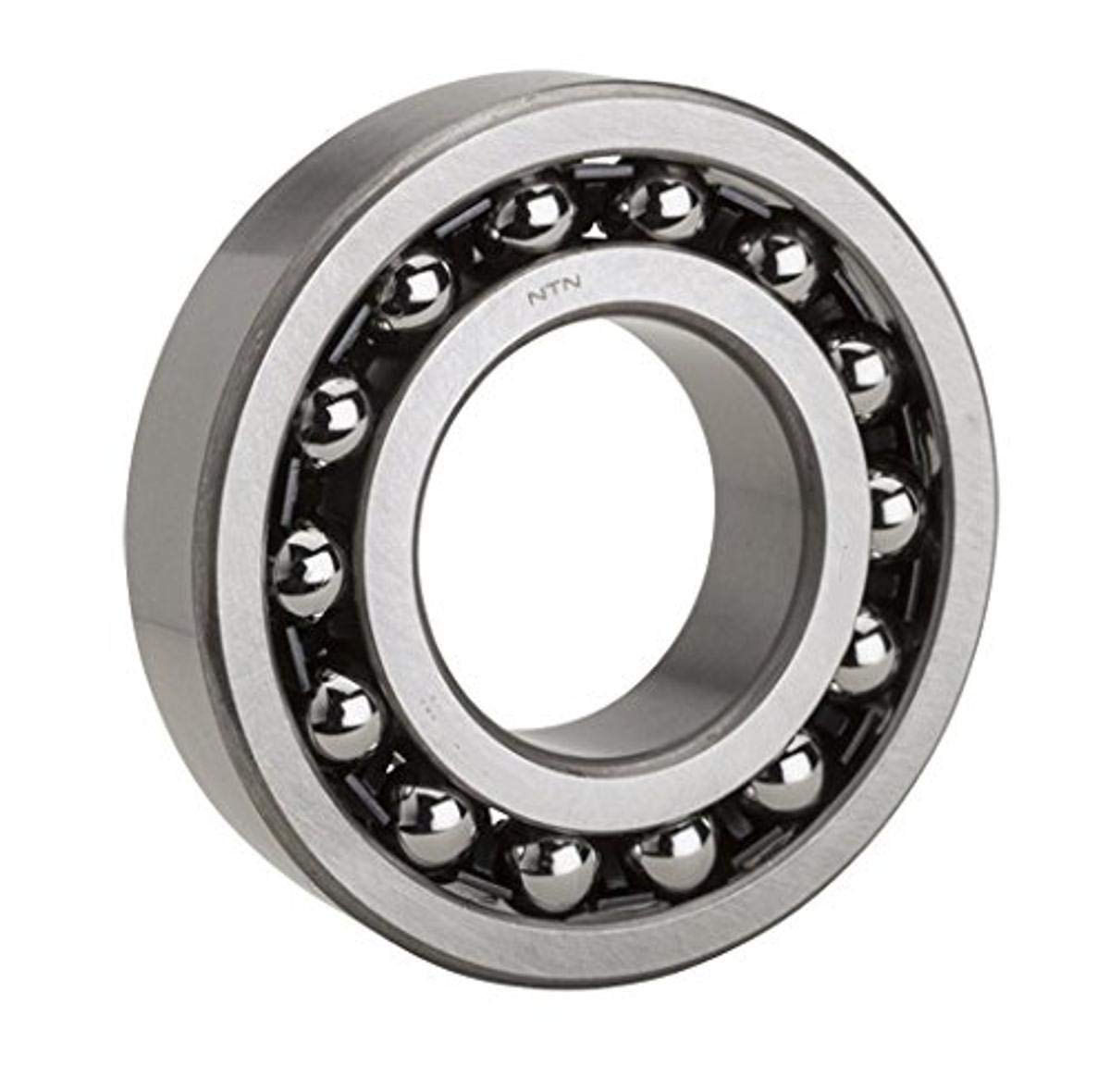 NTN Bearing 2311 Double Row Self-Aligning Radial Ball Bearing, Normal Clearance, Standard Cage, 55 mm Bore ID, 120 mm OD, 43 mm Width, Open