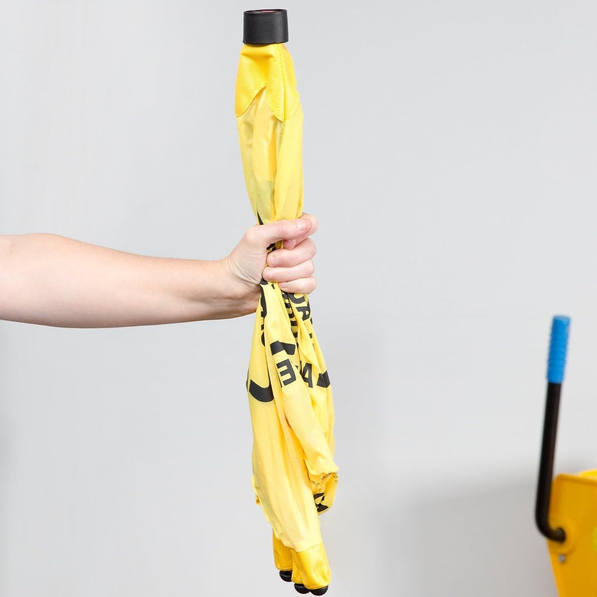 (2 Sets) Caution Wet Floor Sign - Pop Up Slippery When Wet Floor Cone, Wall Mounted Foldable Multilingual Yellow