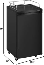 BR2001SS Ultra Low Temp Stainless Steel Refrigerator for Kegerator Conversion