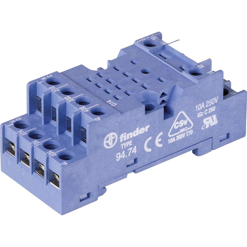 finder 9474 94.74 Relay Socket 55.32, 55.34, 99.01 Pack of 1