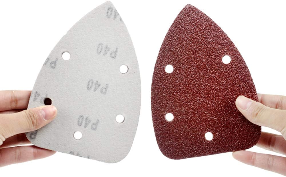 Mouse Detail Sander Sandpaper Sanding Paper Assorted Sanding Pads 40 80 120 180 240 Grits (50pcs Mouse Sandpaper) |