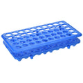 50 Port Test Tube Rack for Science Labs, 5-15ml Tube Holder, Pre-Assembled Classroom Equipment, Transparent DIY Craft