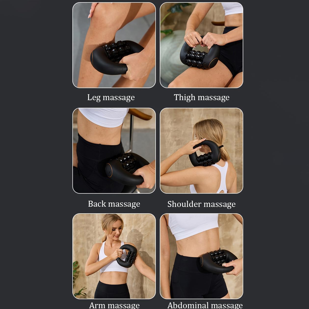 Marvixor Sculpt Roller - Electric Muscle Roller for Post, 3 Intensity Levels & 4.5H Battery Life, Ergonomically