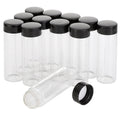 12PCS 30ml Clear Glass Vials with Screwcap, 1oz Small Empty Bottles