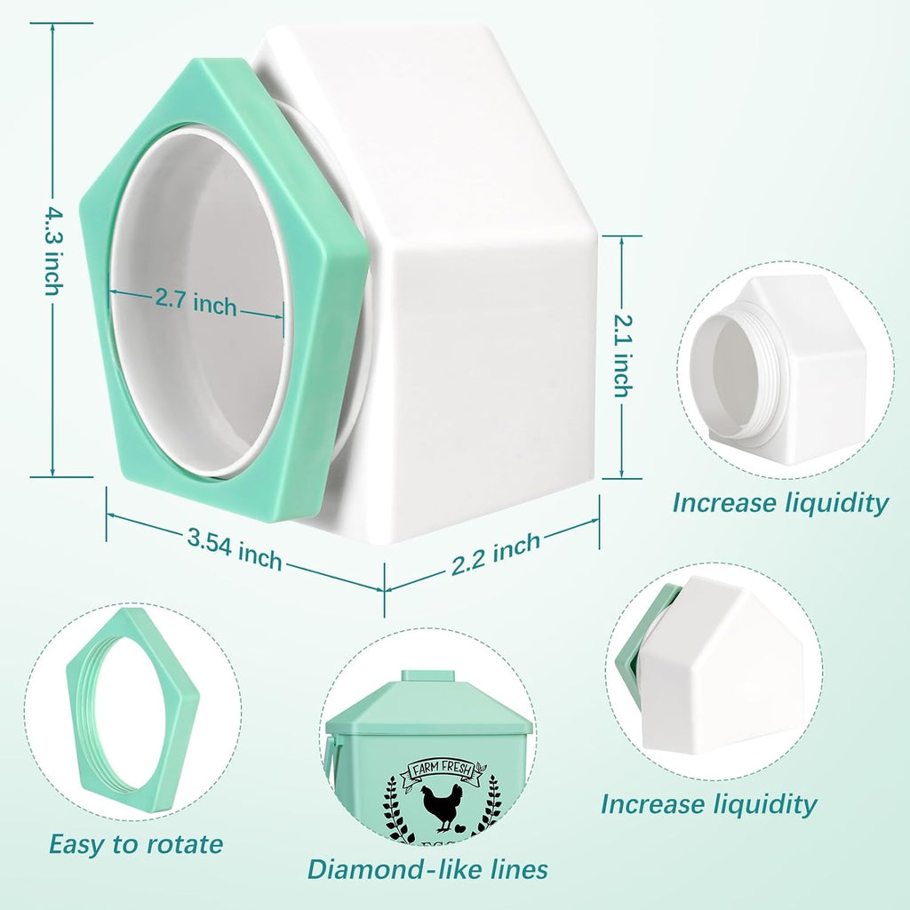 TGEYD 4.2 Gallon Automatic Chicken Waterer & Hanging Chicken Feeder Set