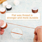 6 Pack Waxed Thread Leather Sewing Thread Stitching Tool