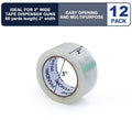12 Pack Heavy Duty Packing Tape, 2" x 65yd Per Roll, Total 780yd