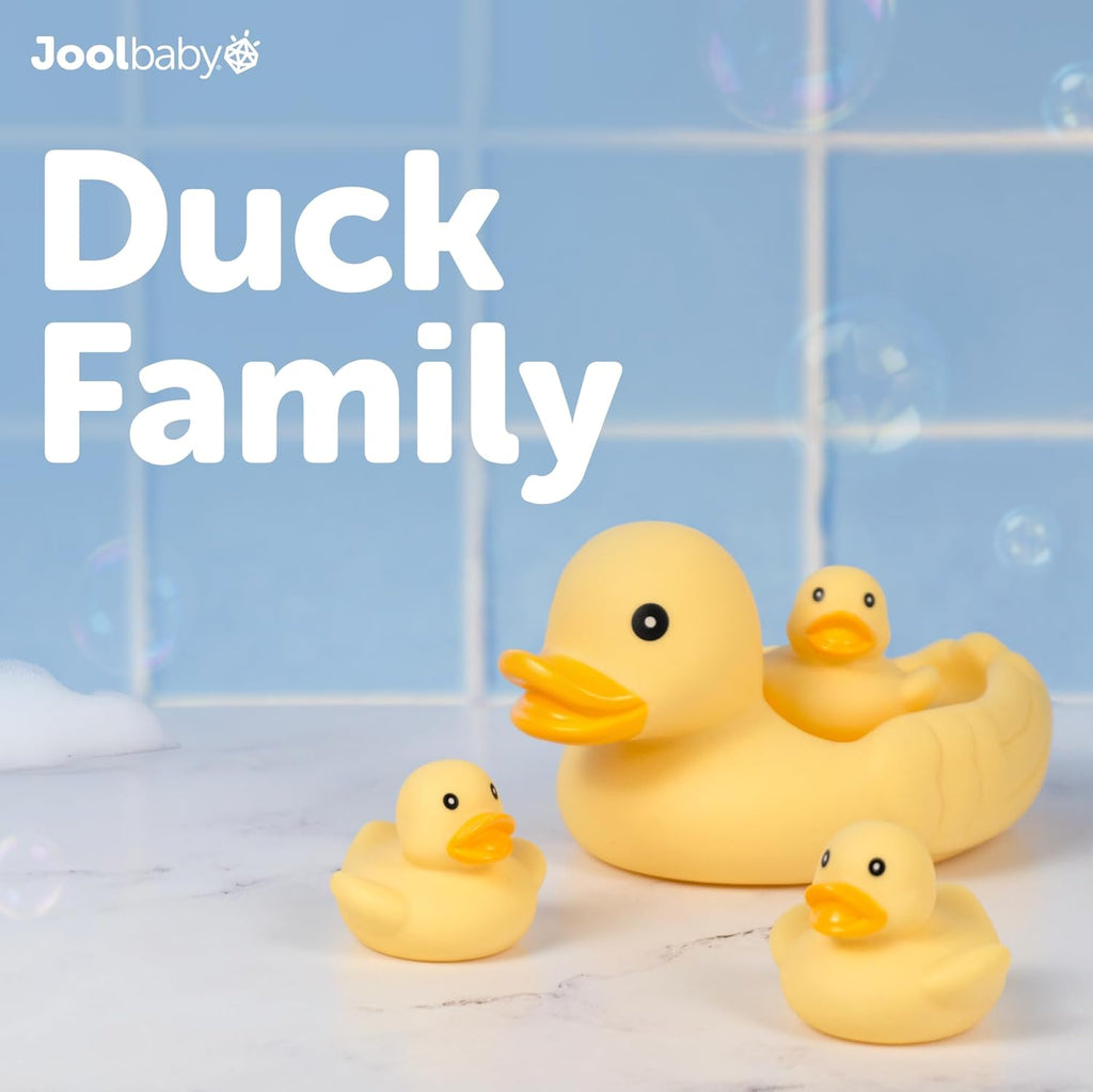 Jool Baby 15-Piece Bathtub Toys Gift Set – Bath Squirts, Rubber Ducks, Whale Fidget Spinner Toy – Bath Toy Storage