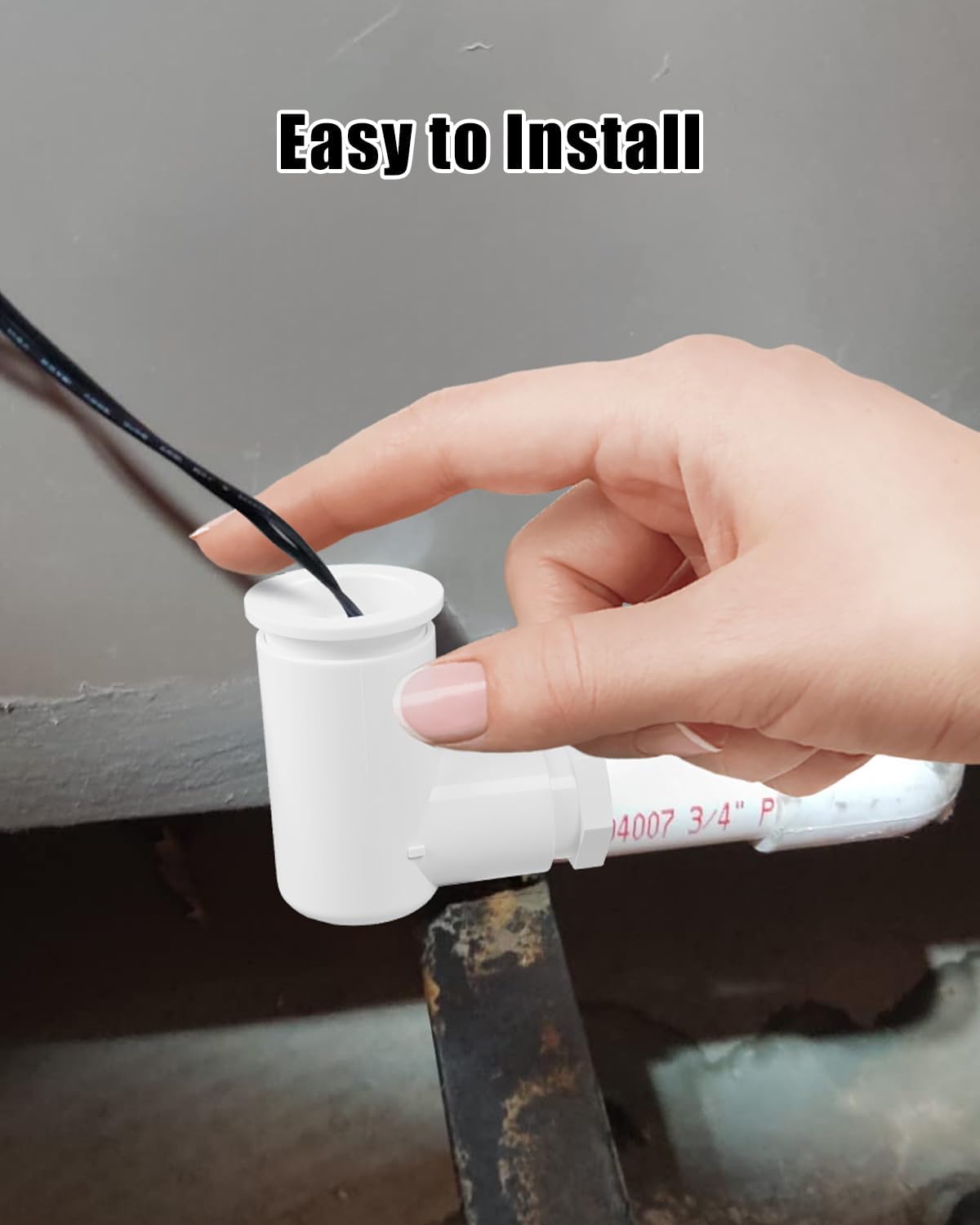 Float Switch Fit for HVAC Drain Pan for Overflow Protection Detection