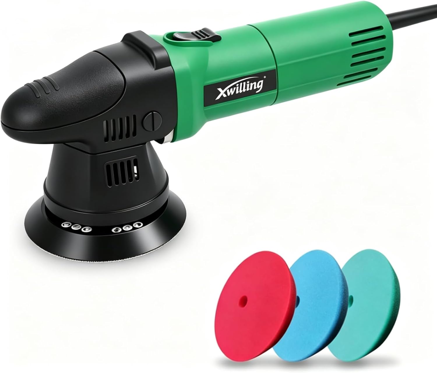 Car Polisher Buffer, 5-Inch 8MM Dual Action Random Orbital | 6-Speed MAX4500 RPM, Runs Cool Under Load, Pure Copper