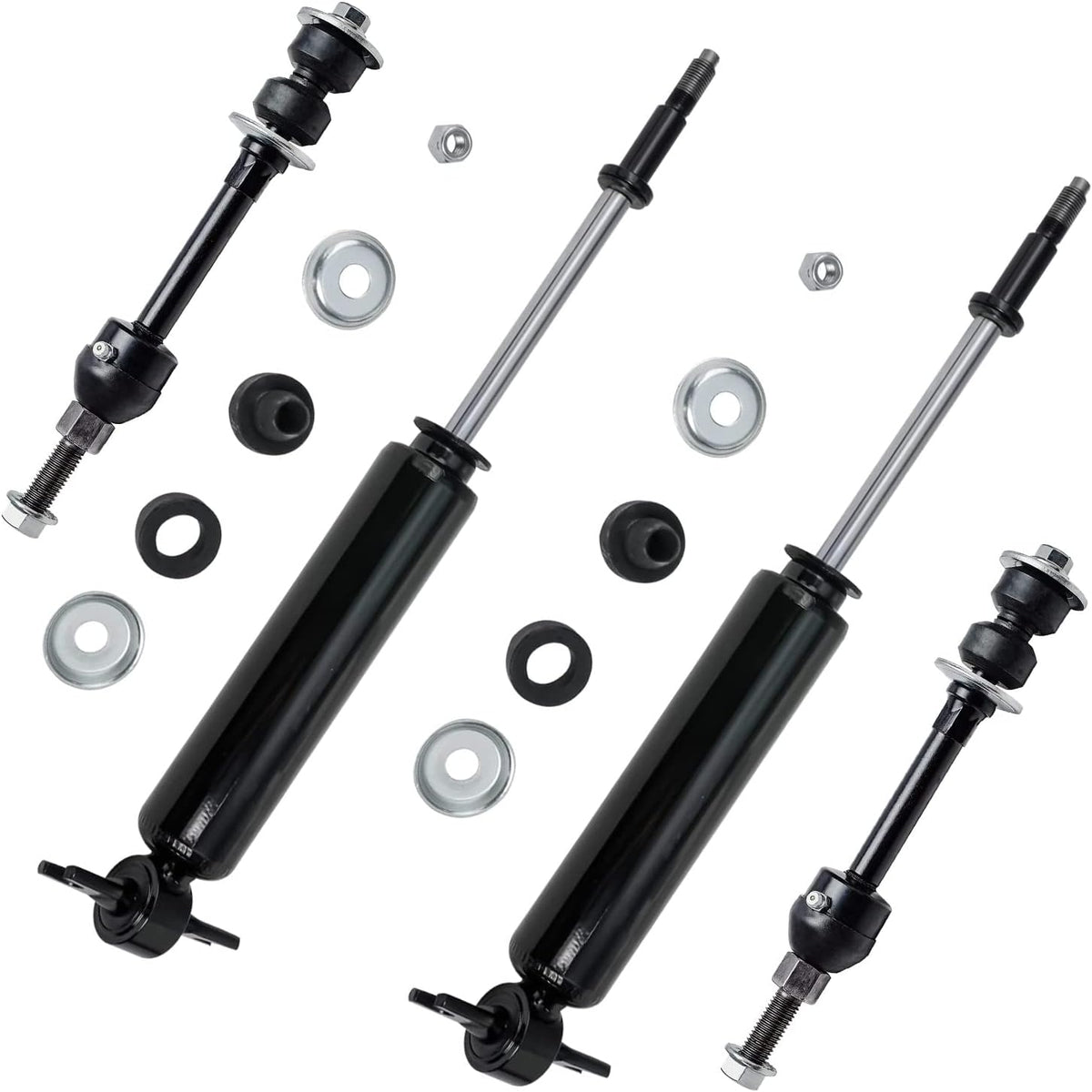Detroit Axle - Front Shock Absorbers for 2002-2008 Dodge Ram 1500