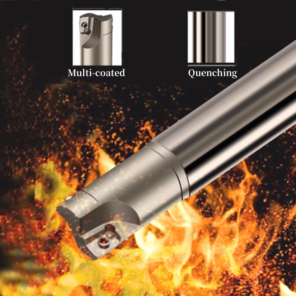 Indexable End Mill Holders with APMT1135PDER Milling Inserts Face Milling
