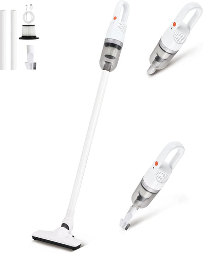 Cordless Stick Vacuum Cleaner, Lightweight Handheld Vacuum (Silver) | 6-in-1 Ideal for Hard Floors & Carpets & Pet