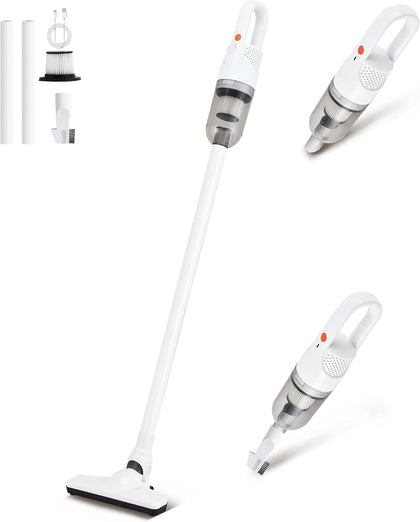 Cordless Stick Vacuum Cleaner, Lightweight Handheld Vacuum (Silver) | 6-in-1 Ideal for Hard Floors & Carpets & Pet