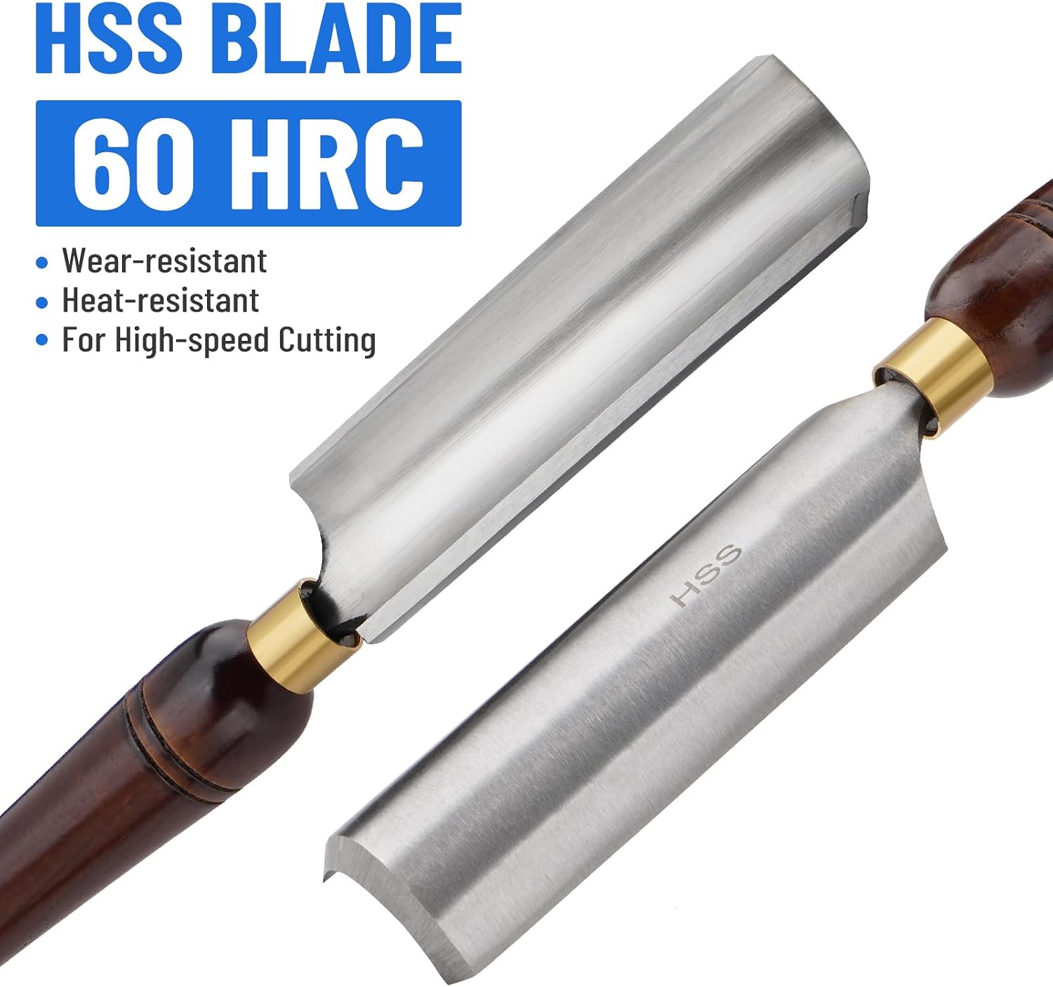 2-inch HSS Spindle Roughing Gouge Lathe Chisel for Rough Turning & Shaping | Wood Lathe Turning Tools For Woodturning