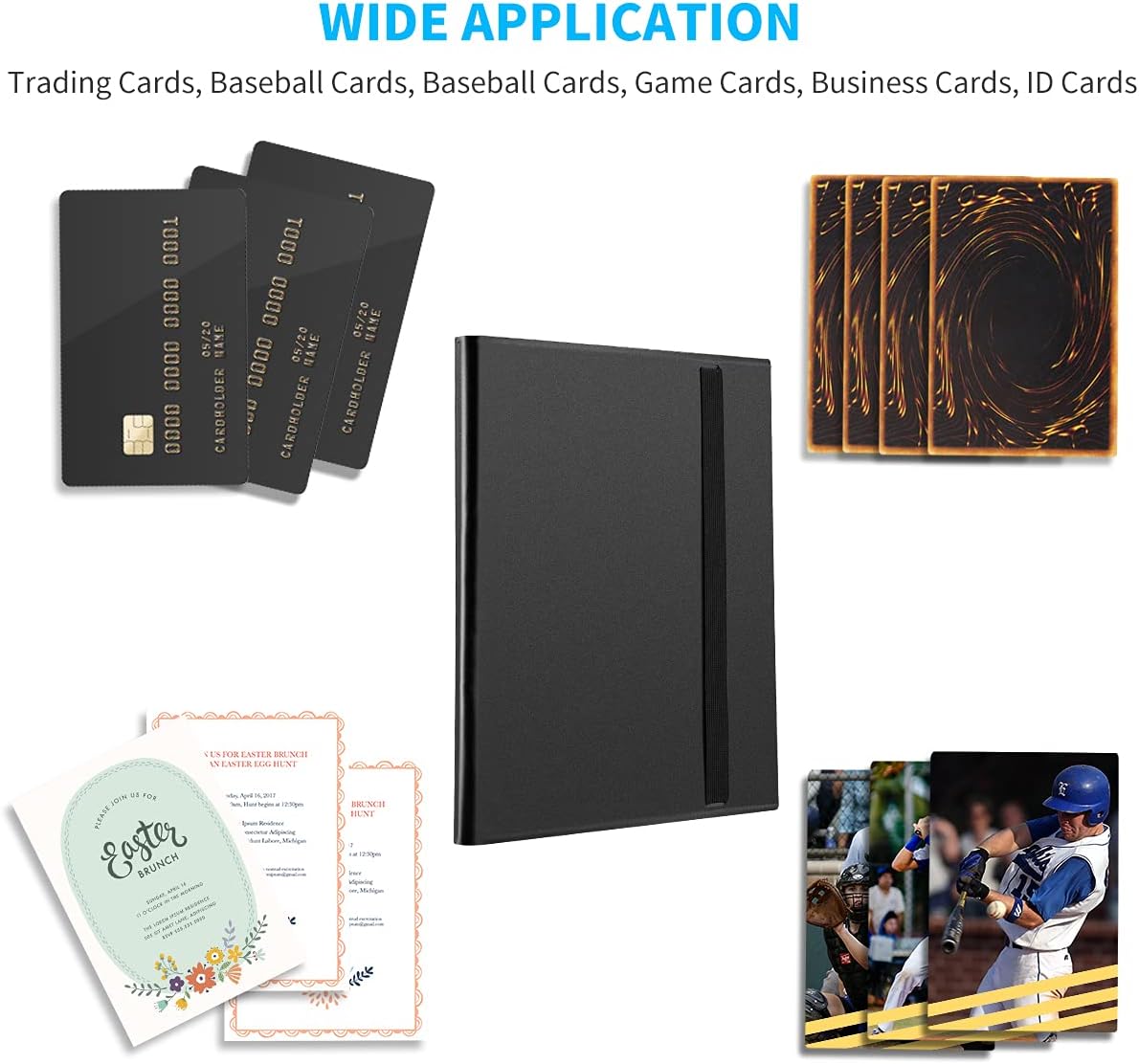 Card Binder, 360 Pockets Upgraded Trading Card Binders, Cards Collection Binder 9 Pocket, Side Loading Yugioh Binder