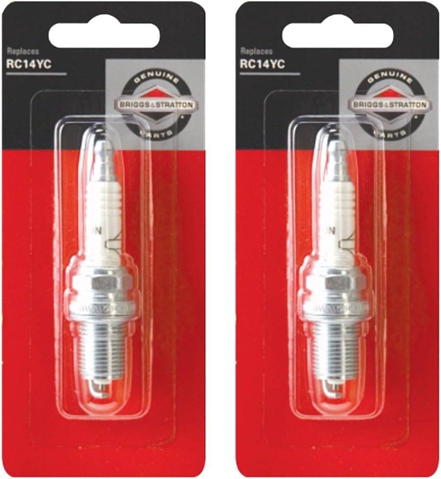 Briggs and Stratton 2 Pack 5092K Spark Plug For Engines Replaces 496018S, RC14YC