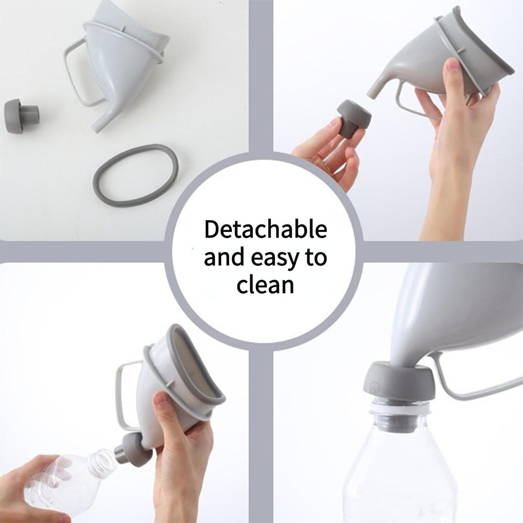 Portable Urination Device, Unisex Travel Emergency Toilet with Tube and Handle, Pee Funnel for Outdoor Camping