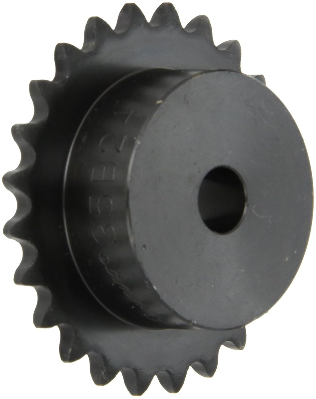 Browning 35B24 Minimum Bore Roller Chain Sprocket, Single Strand, Steel, 1/2" Stocked Bore, 24 Teeth