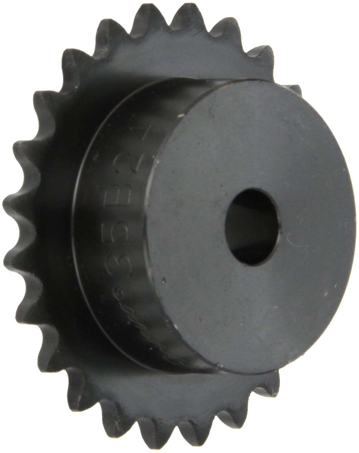 Browning 35B24 Minimum Bore Roller Chain Sprocket, Single Strand, Steel, 1/2" Stocked Bore, 24 Teeth