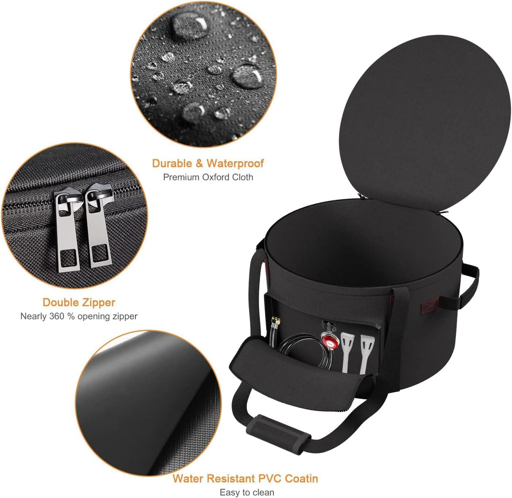 Pizza Oven Carry Bag Compatible with Solo Stove Pi Prime Gas Pizza Oven,Carry Bag for Pi Pizza Oven, Water Resistant