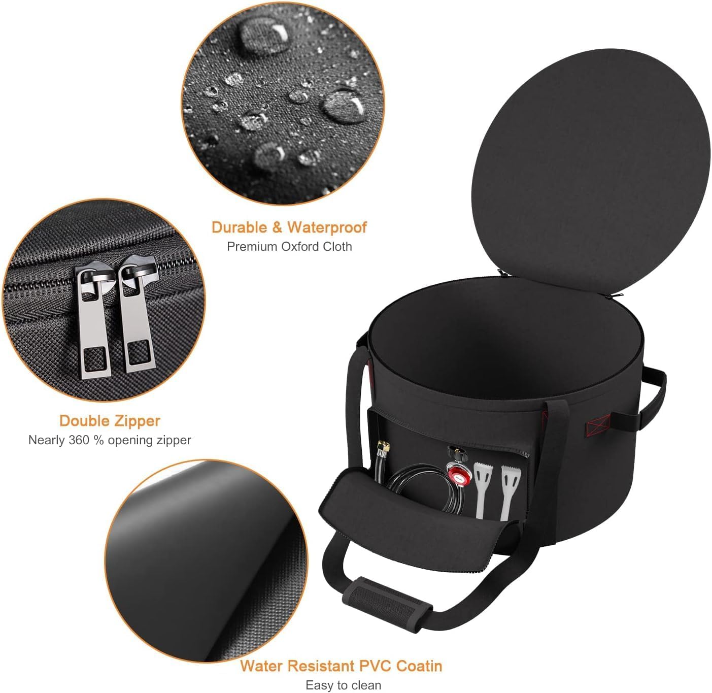 Pizza Oven Carry Bag Compatible with Solo Stove Pi Prime Gas Pizza Oven,Carry Bag for Pi Pizza Oven, Water Resistant