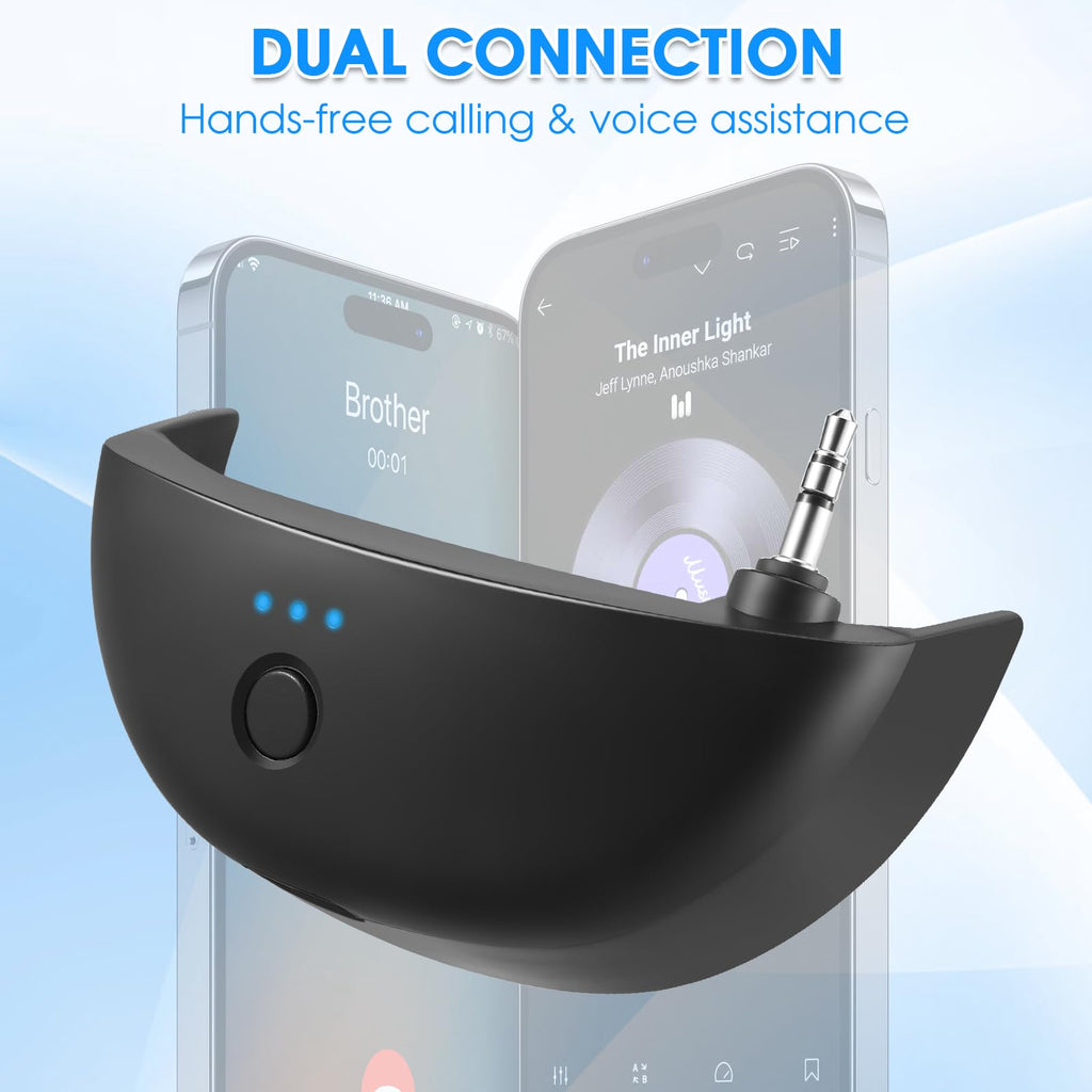 Bluetooth Adapter for Walker's Earmuffs, Wireless Bluetooth 5.1 Receiver, Rechargeable Bluetooth Accessories