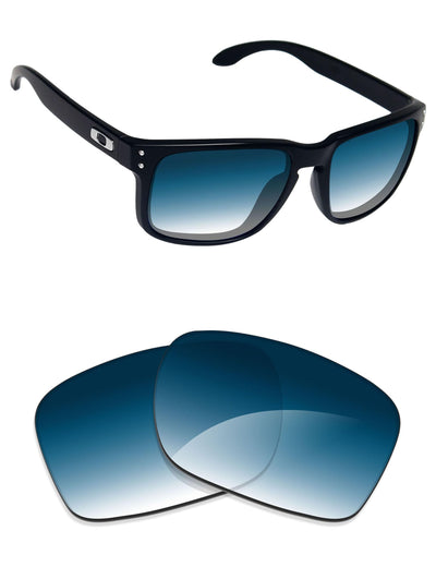 Blue Gradient Non-polarized Replacement Lenses for Oakley Holbrook OO9102 Sunglasses
