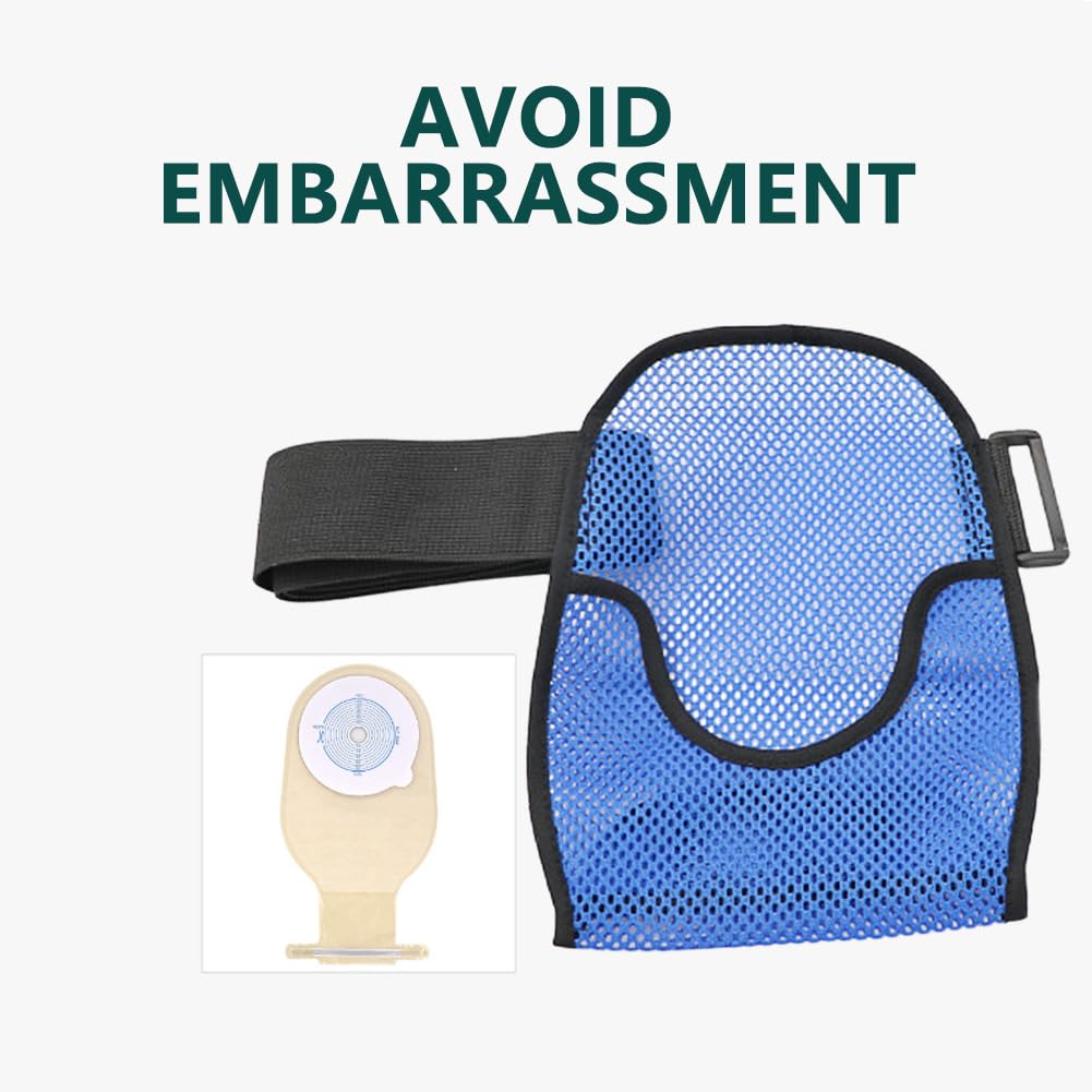 Ostomy Bag Covers,Waterproof Portable Colostomy Bag Covers with Adjustable Elastic Fixation Band,Universal Ostomy