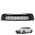 SEBLAFF Front Lower Grille Gloss Black with Radar Holes for Camry