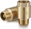 Zonon 2 Pcs 3/4 Inch Check Valve, One Way Spring Brass Check Valve
