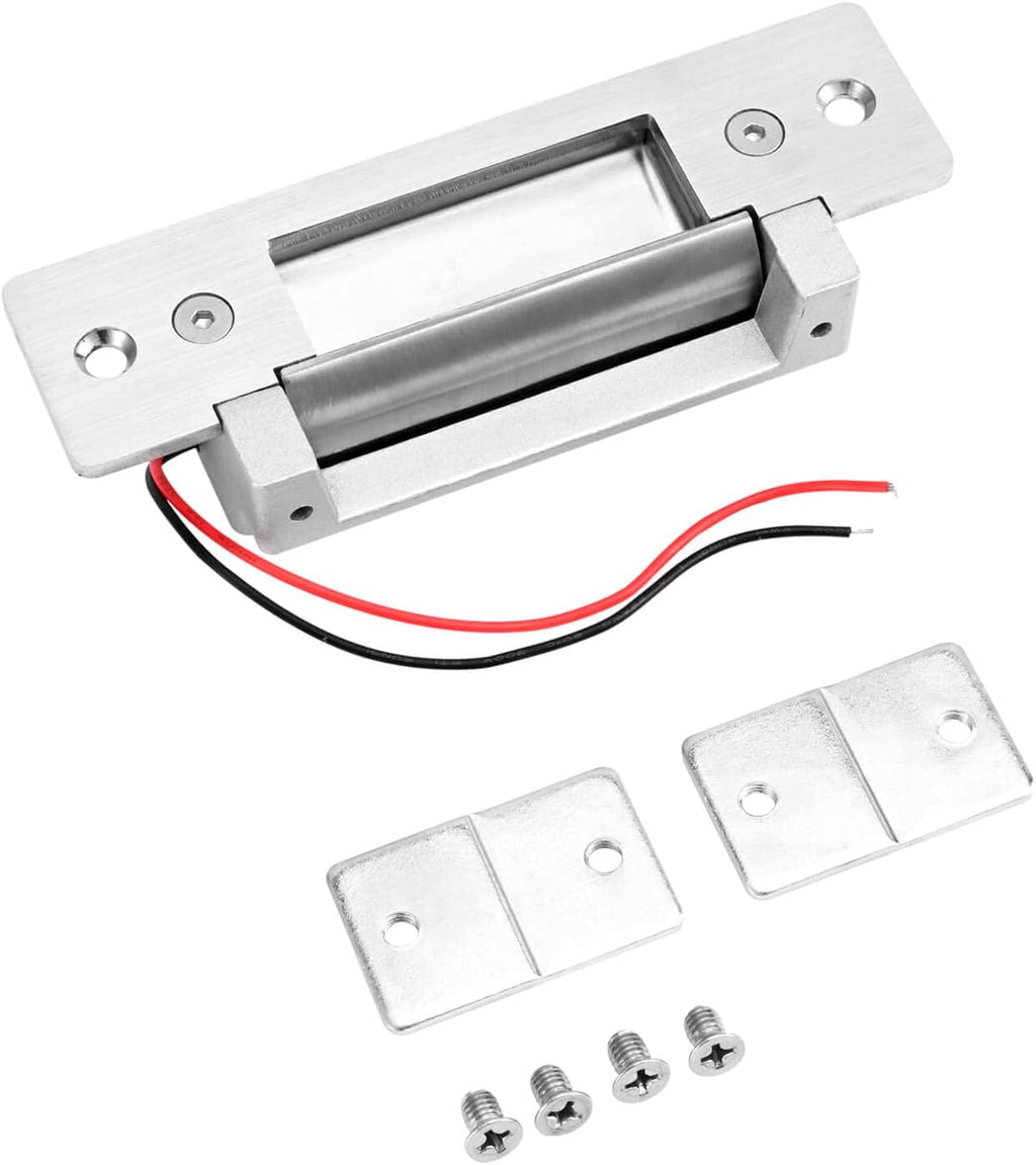Door Access Control System RFID Keypad Electric Strike Lock Kit with Exit Button Doorbell Chime Remote Control