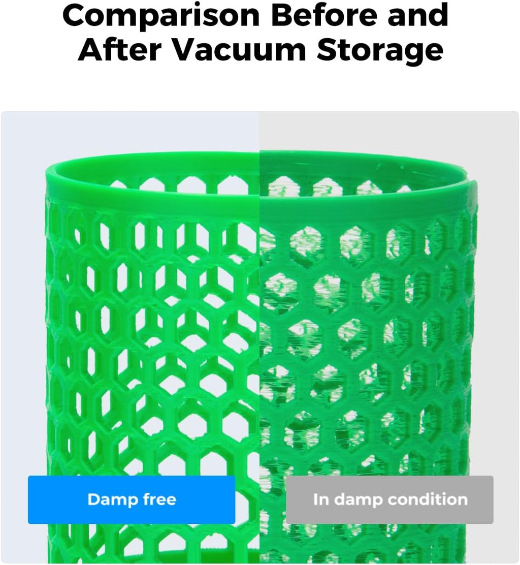 Filament Vacuum Storage Kit, Premium Cleaning Drying Sealed 12 Storage Bags Only, 3D Filament Dryer for 1kg 3D