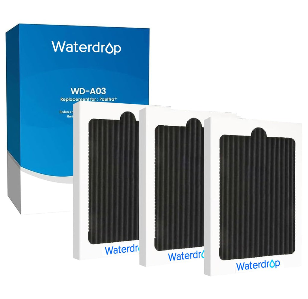Waterdrop Refrigerator Air Filter Replacement for Paultra，3 Pack