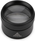 30X Portable Jewelers Loupe Pocket Handheld Magnifier | Sturdy metal, loupe handheld magnifying glass for jeweler