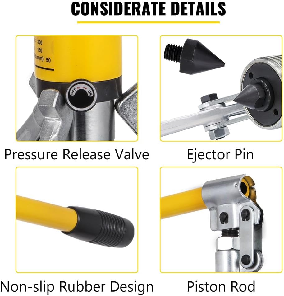 Hydraulic Gear Puller, 15 Ton Max. Capacity Hydraulic Puller, 2 or 3 Jaws Bearing Hub Separator, 3.9"- 11.8"