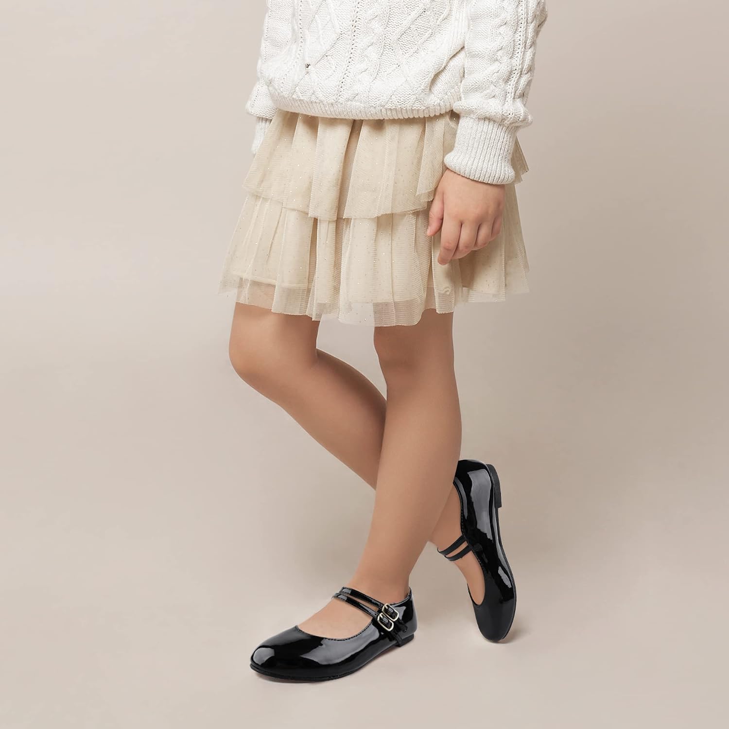 Girls Dress Shoes Mary Jane Shoes for Girl Ballet Flats Back to School Princess Wedding Shoes